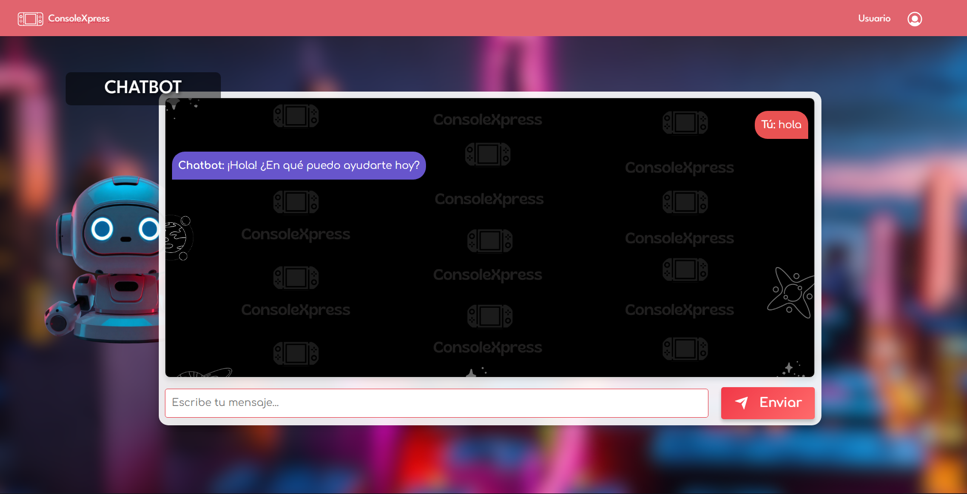 Chatbot ConsoleXpress